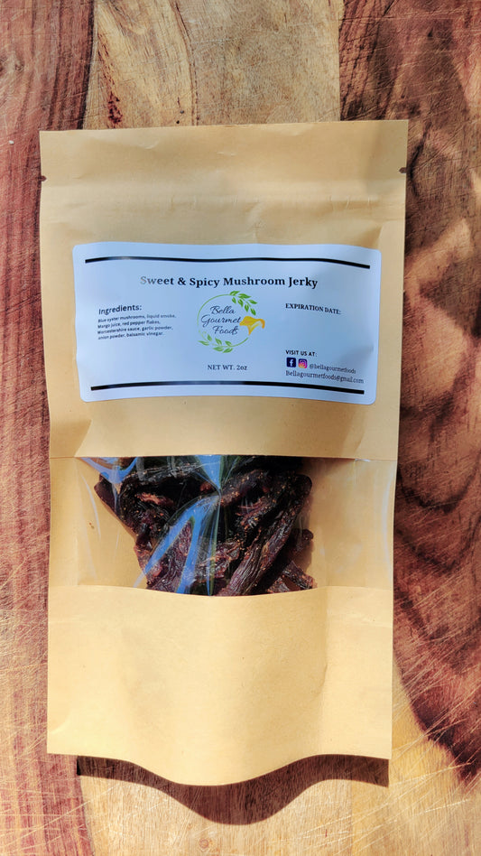 Sweet & Spicy Mushroom Jerky